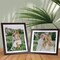 8x10 Picture Frame Set of 15, Display Pictures 8x10 with Mat or 9x11 without Mat, Multi Photo Frames for Wall Mounting or Tabletop Display, Dark Red